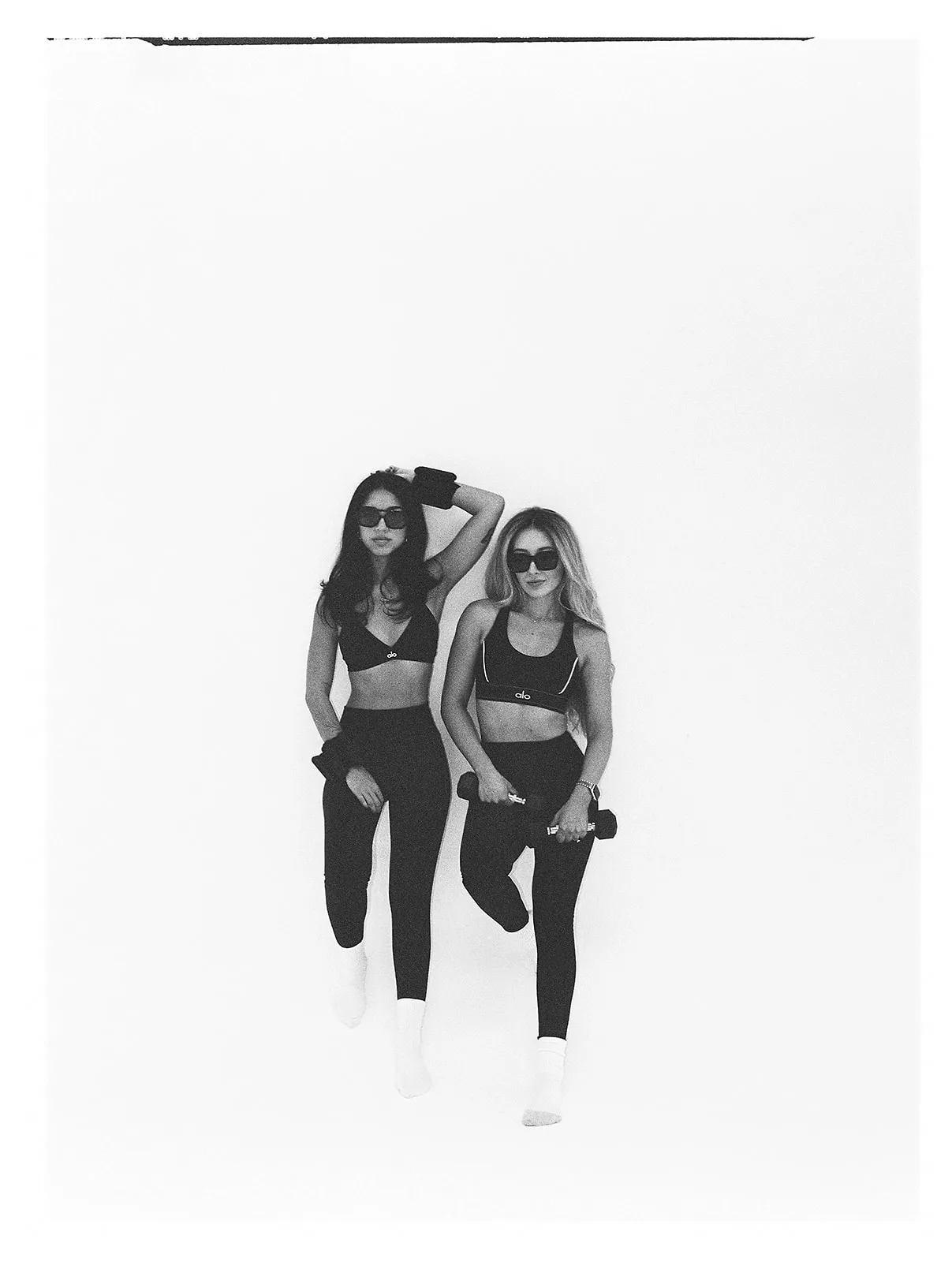Mat practice in black and white